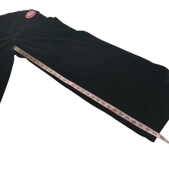 EVA FRANCO NWT Size 6 Hepburn Pant in Black Velvet Wide Leg High Waisted Pocket - Picture 16 of 16
